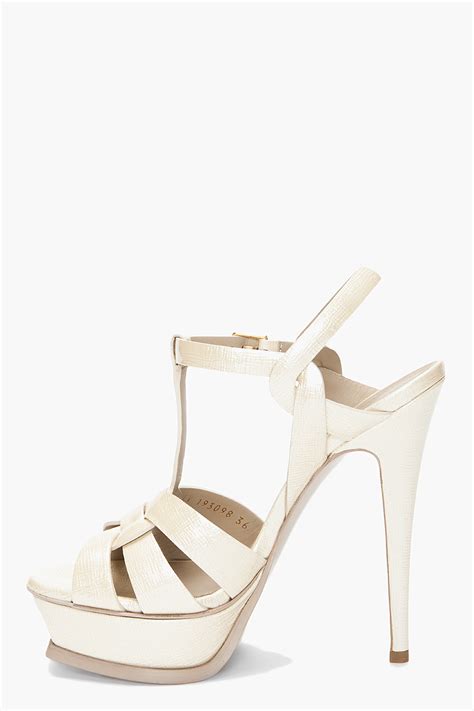 ysl white tribute|tribute ysl heels.